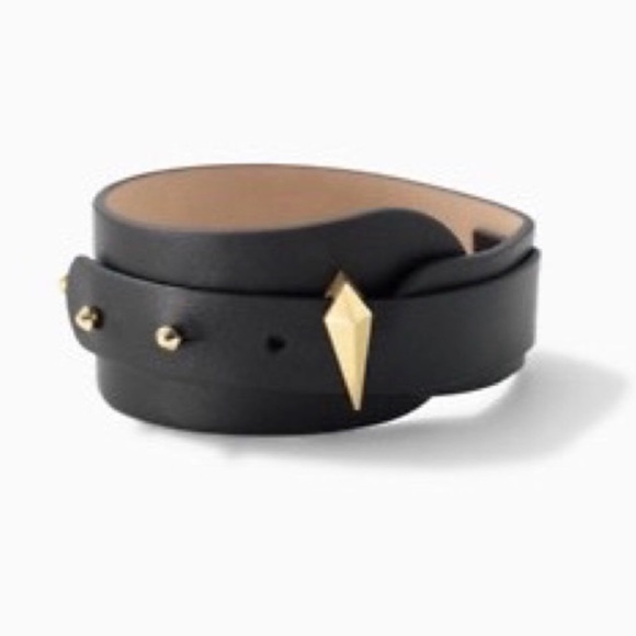 :: Stella & Dot Leather Deanna Cuff Bracelet - Picture 3 of 7